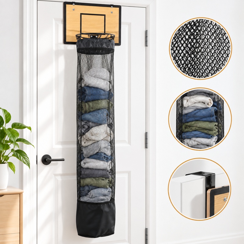 Basketball Hoop - Cesto de roupa suja com aro
