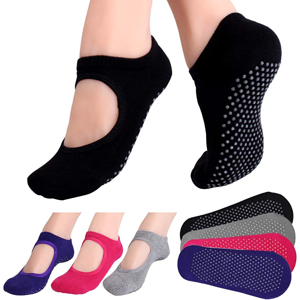 Yoga Mat - Sem costas antiderrapante fitness pilates meias