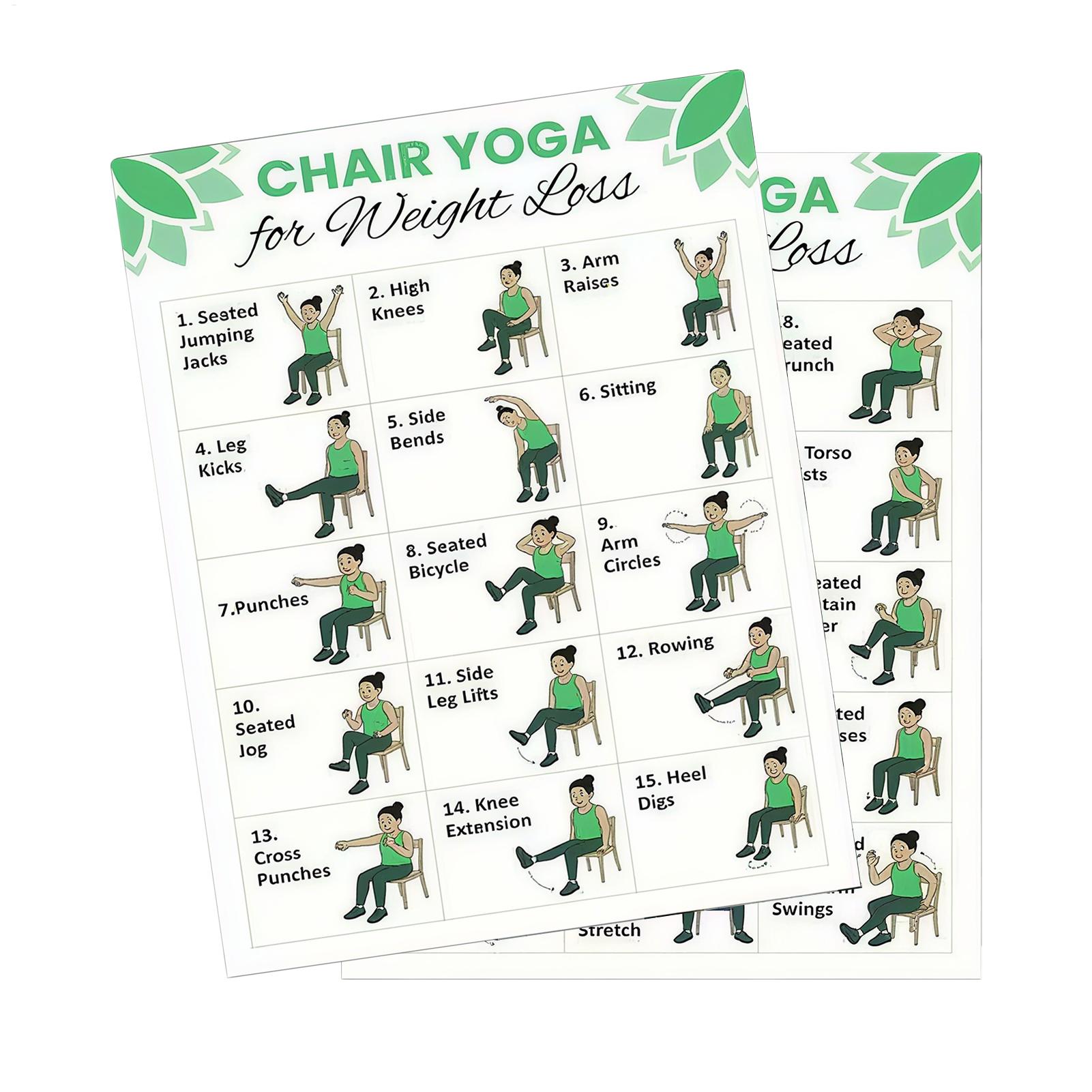 2 Pôsteres de Yoga para Exercí - Sports Equipment Poster avaliação e preço