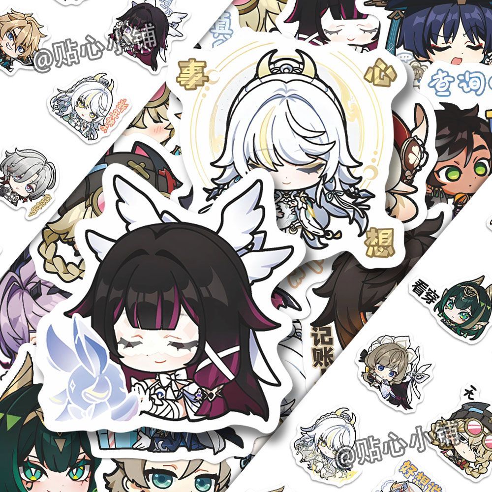64PCS Adesivos de Anime Genshi - Skateboard avaliação e preço